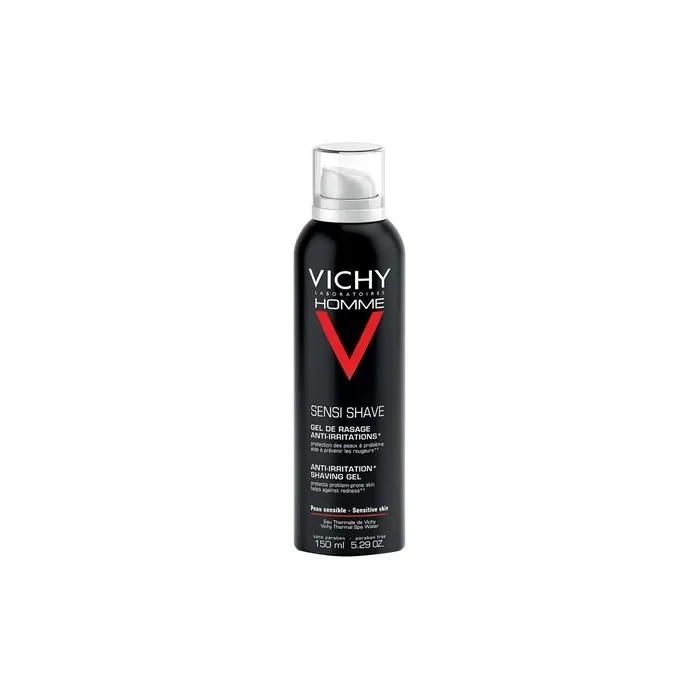Vichy Homme Anti-Irritation Sensi Shave Shaving Gel For Men, 150ml