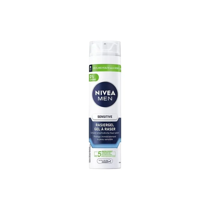 NIVEA MEN Sensitive Shaving Gel 200ml with Chamomile, Witch Hazel and Vitamin E