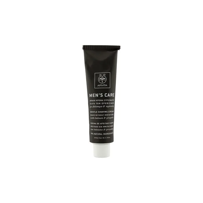 Apivita Men's Care Gentle Shaving Cream with Hypericum and Propolis 100ml