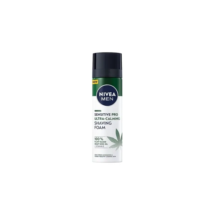 Nivea Men Sensitive Pro Ultra-Calming Shaving Foam With Hemp Seed Oil 200ml