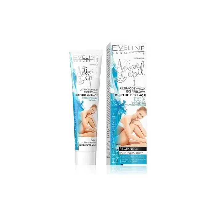Eveline Active Epil Depilatory Body Cream with Sea Minerals for All Skin Types