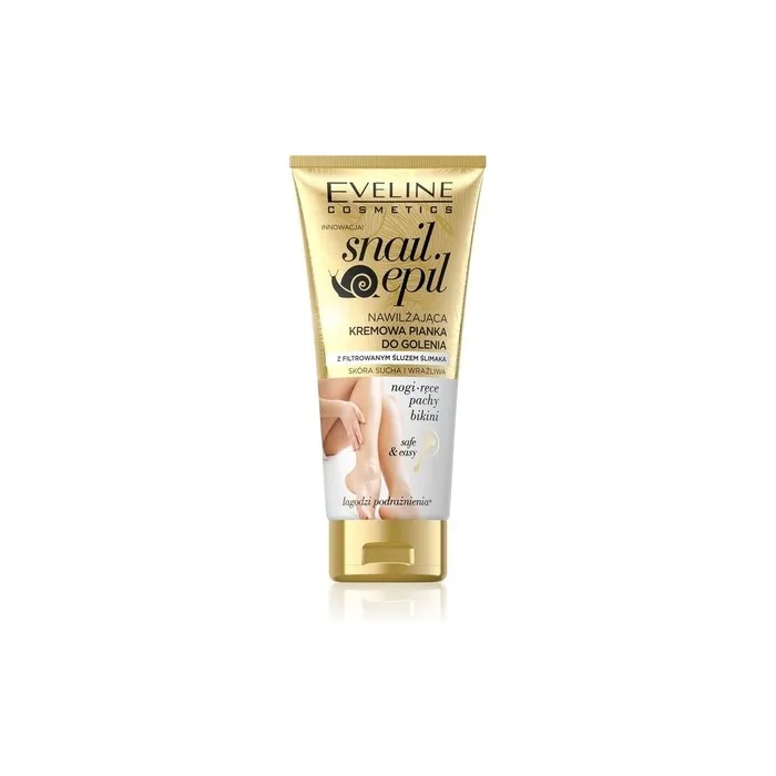 Eveline Snail Epil Moisturizing Cream Foam For Depilation With Snail Mucus For Dry And Sensitive Skin 175ml
