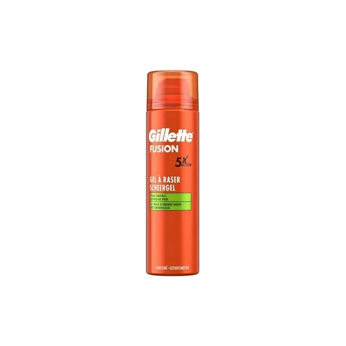 Gillette Fusion 5 Sensitive Shaving Gel with Sweet Almond Oil 200ml