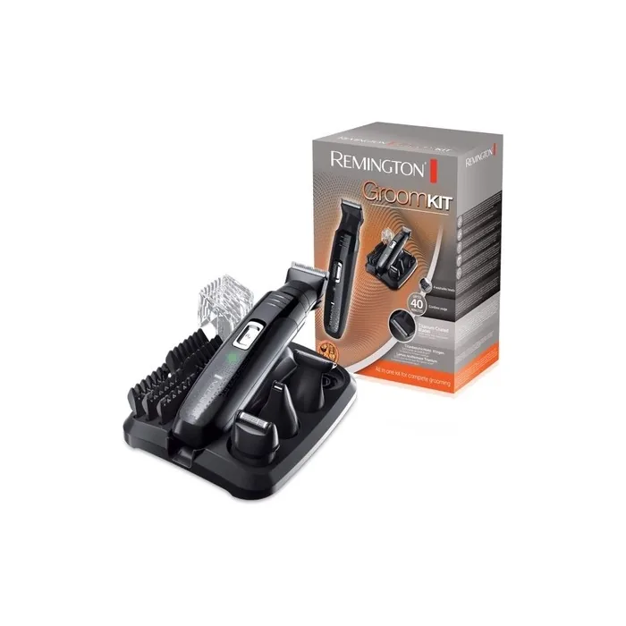 Remington GroomKit PG6130 Face and Body Hair Styling Set with 4 Detachable Heads Black/Grey