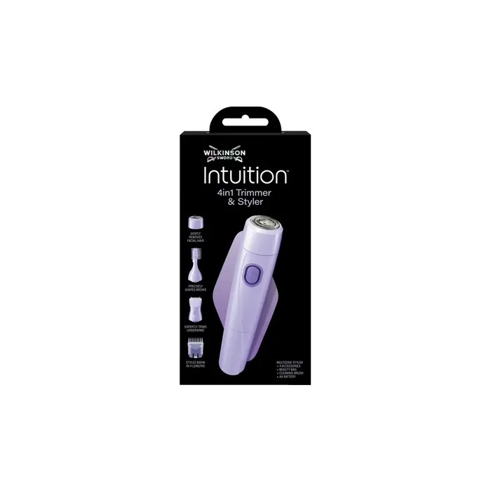 Wilkinson Sword Intuition 4in1 Trimmer & Styler for Women - Multizone Hair Trimmer with 4 Accessories