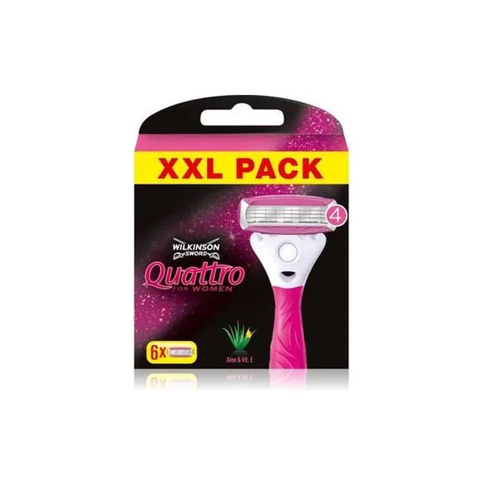 Wilkinson Sword Quattro For Women Sensitive 6 Pieces