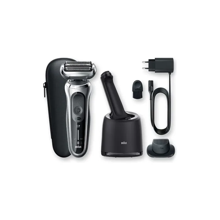 Braun Series 7 70-S7200cc + clipping part men's shaver wet-dry cleaning station