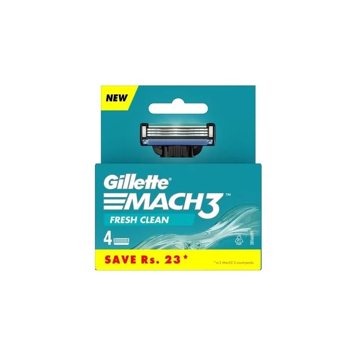 Gillette Mach3 Fresh Clean Blades 4 Pieces