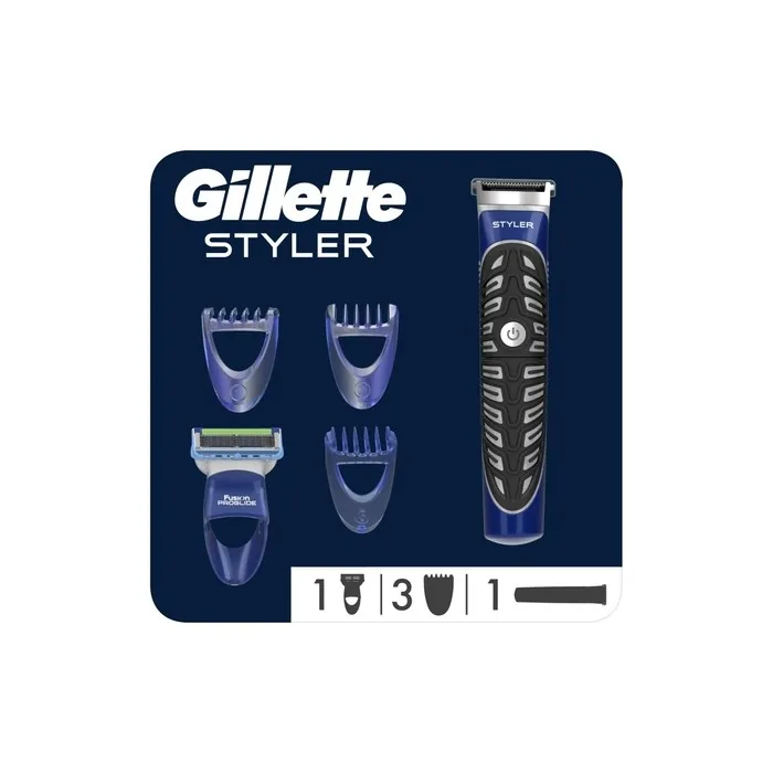 Gillette Fusion Styler Men's Waterproof Hair Trimmer 3in1 Clipper And Razor