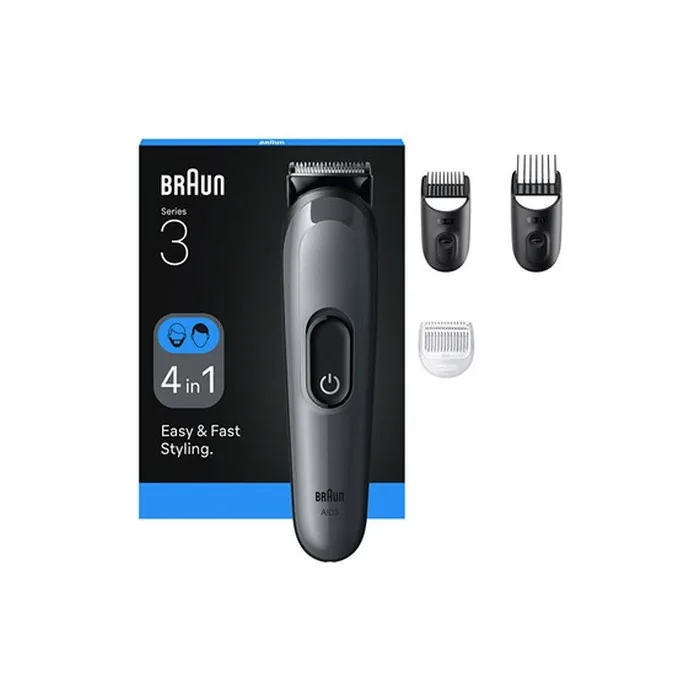 Braun Series 3 Aio3500 Grey Multifunctional Trimmer 4 In 1