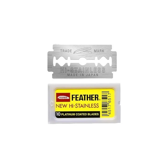 Feather Double Edge Safety Razor Blades 10 Count