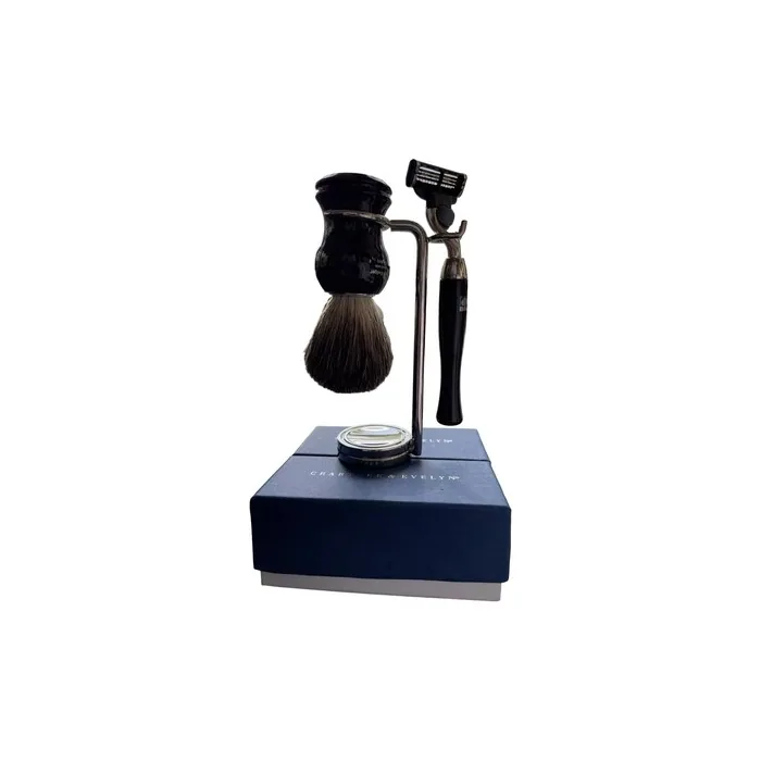 Crabtree & Evelyn Shaving Razor Set With 5 Blades And Face Shaving Brush