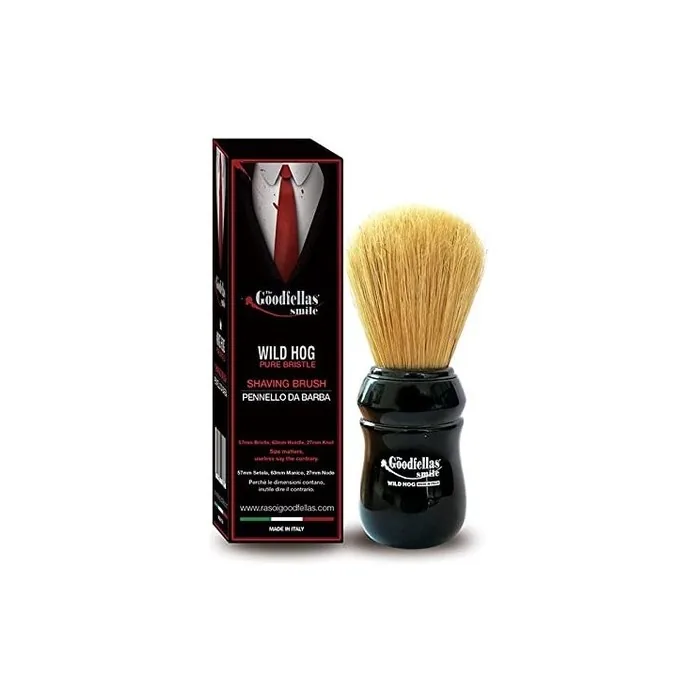 The Goodfellas' Smile Wild Hog by Omega Brushes Pure Bristle Shaving Brush 57mm Bristle