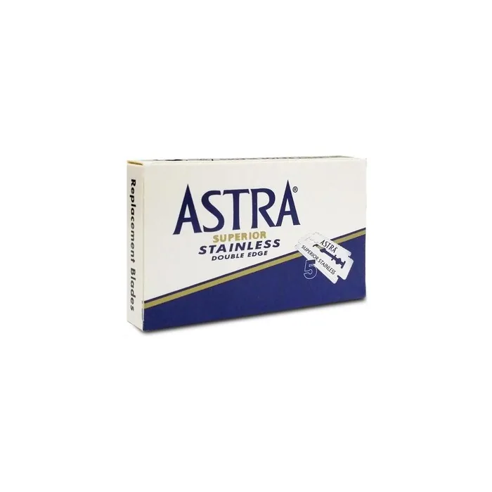 Astra Superior Stainless Steel Double Edge Razor blades 5pcs