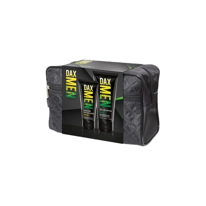 Daxset Men 3in1 Washing Gel 180 Ml Soothing Aftershave Balm 100 Ml Cosmetic Bag