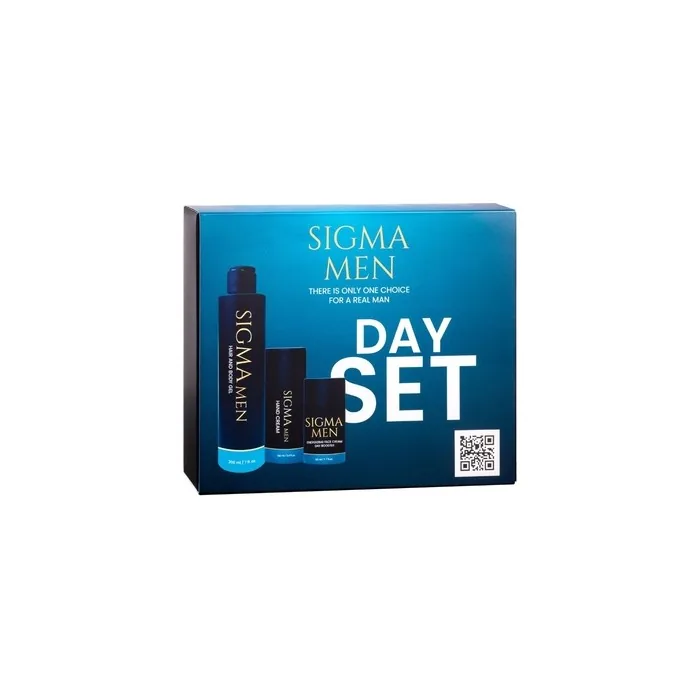 SIGMA MEN Day Set Body and Hair Wash 200ml, Hand Cream 100ml, Day Cream 50ml