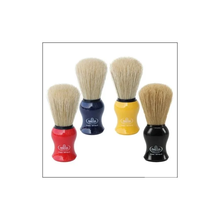 Omega 10065 Pure Bristle Shaving Brush Blue