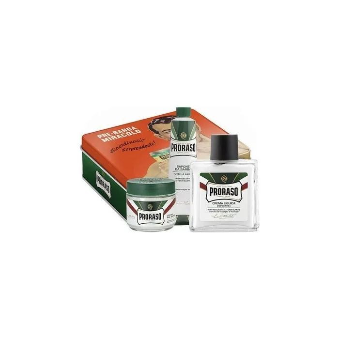 Proraso Classic Gift Set For Shaving Green Shaving Set With 4 Pieces