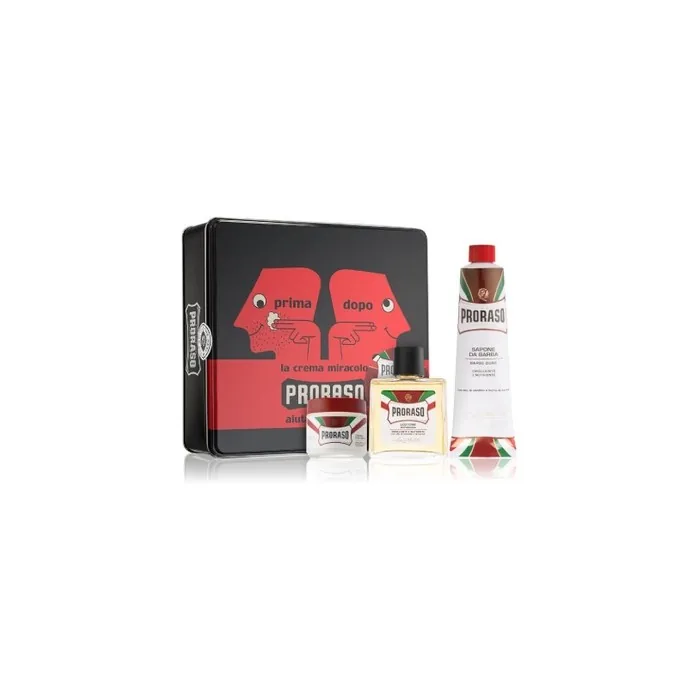 Proraso Klasical Gift Set Red Sandalwood Shaving 4 Pieces