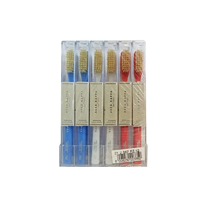 Acca Kappa Soft Toothbrush Pura Setola 567 for Teeth and Face
