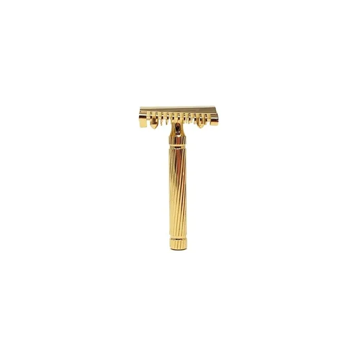 Fatip Slant Piccolo Open Comb Gold Razor