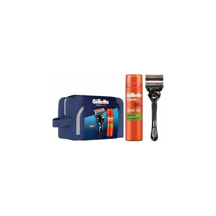 Gillette Fusion Proglide Set 2 Pieces Includes Gillette Proglide Razor And Fusion5 Shaving Gel 200 Ml