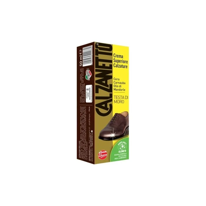 Calzanetto Testa Di Moro Crema Lucido Shoe Polish For Maximum Protection Color And Brilliance Unisexadult One Size