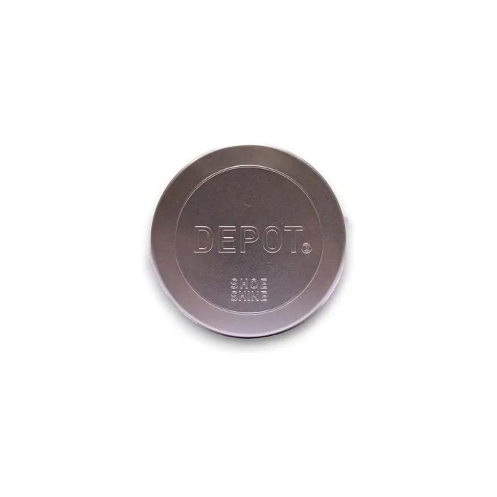 Depot Shoe Shine Metal Jar Silver A Premium Shoe Care Product