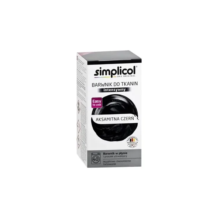 Simplicol Velvet Black Fabric Dye 550 G