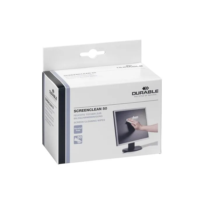 Durable Wet Cleaning Wipes, 50 Count, White, 578702