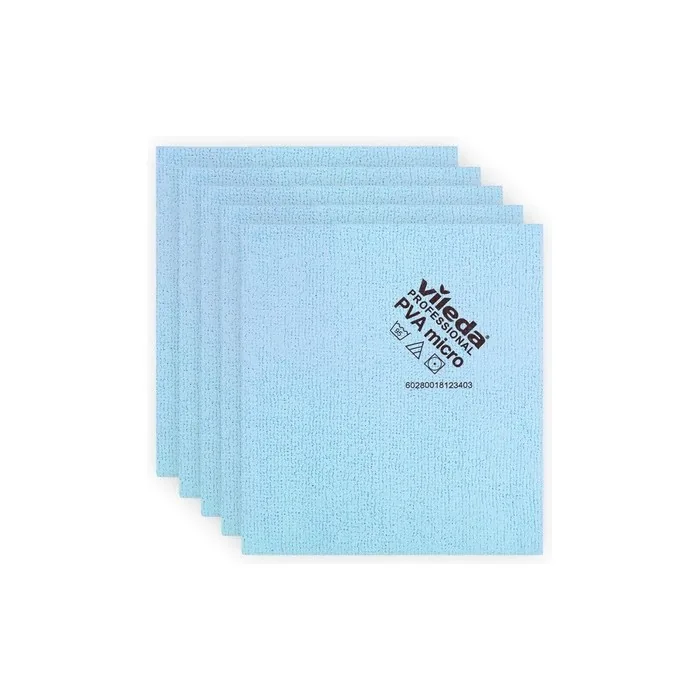Vileda PVA Micro Cloth Blue 5 Pack