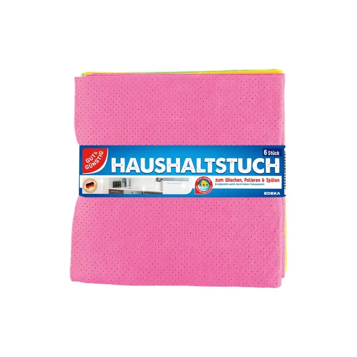 EDEKA Household Cloths Set of 6 - Pink 37 x 38 cm