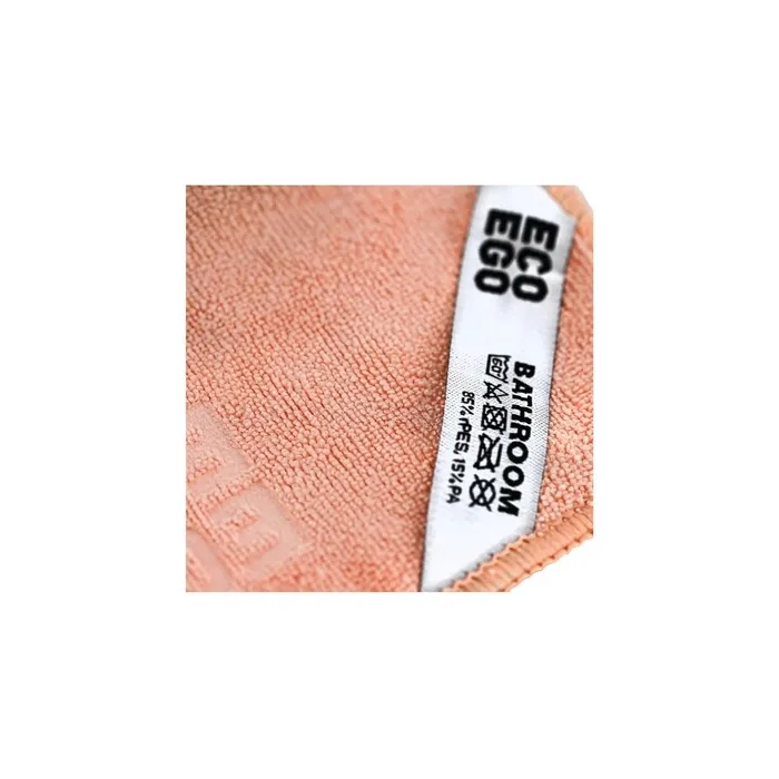 Eco Ego Microfibre Cleaning Cloth for Bathroom 40 x 40 cm - Salmon