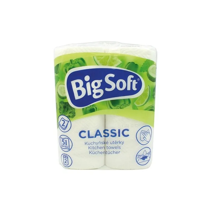 Big Soft Paper Towels 2layer 2x50 Sheets