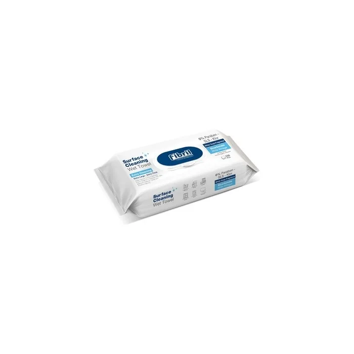 Chemia R Fibril Wet Cleaning Wipes Xl Blue 1 Package Of 100 Pieces
