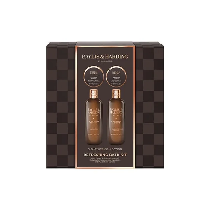 Baylis & Harding Refreshing Bath Kit with Black Pepper and Ginseng