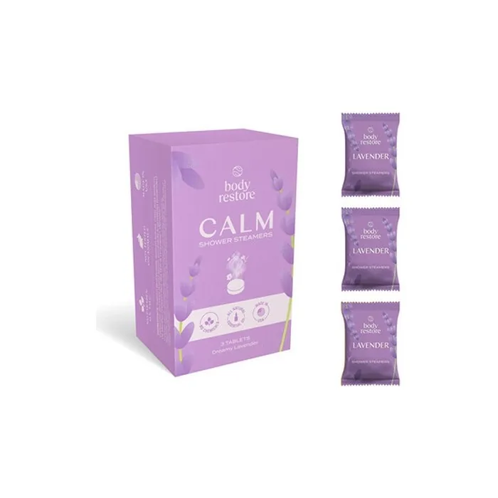 Body Restore Shower Steamers Set with Lavender - Aromatherapy Tablets for Shower