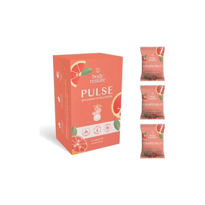 Body Restore Grapefruit Shower Steamers Set - Aromatic Shower Tablets