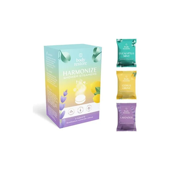 Body Restore Harmonize Shower Steamers Set - Aromatic Tablets for Shower