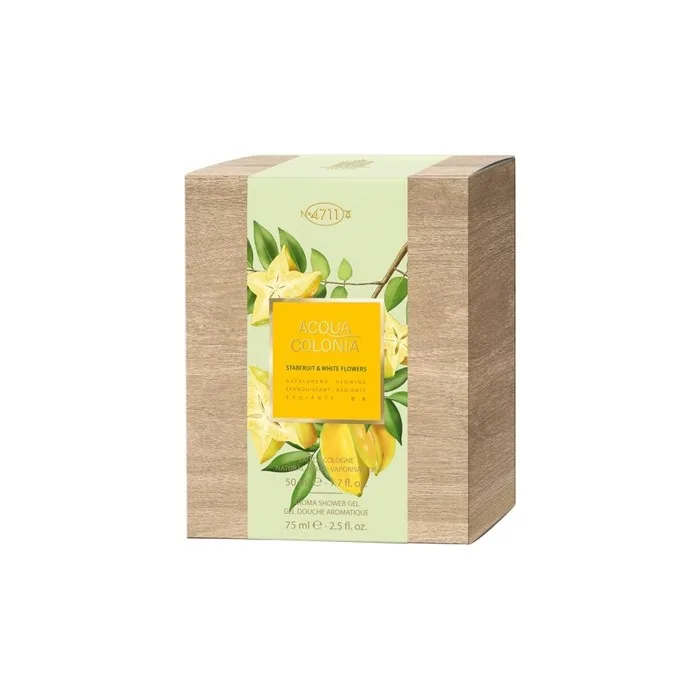 4711 Acqua Colonia Shower Gel Starfruit White Flowers Set Eau De Cologne 50ml And Shower Gel 75ml