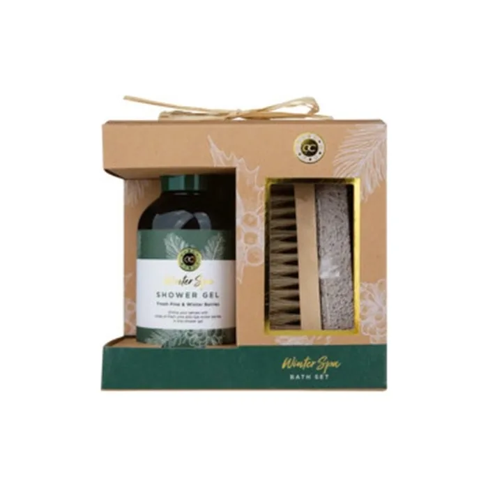 Accentra Winter Spa Fresh Pine Winter Berries Bath Set