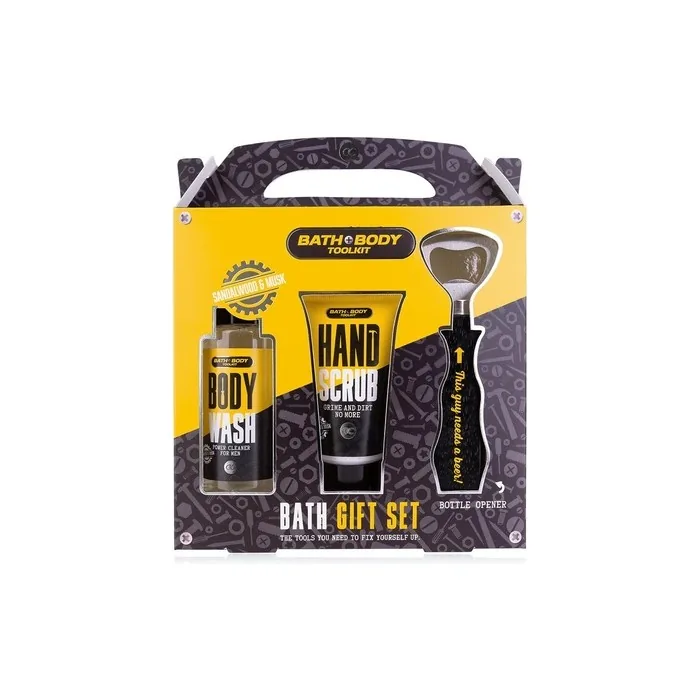 Accentra Bath & Body Toolkit Gift Set for Men with Bottle Opener