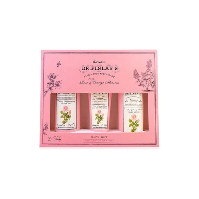 Accentra Rose & Orange Blossom Dr Finlay's Bath Care Set