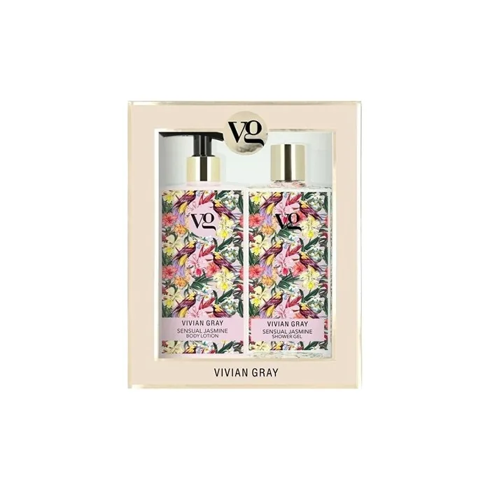 Vivian Gray Sensual Jasmine Shower Gel And Body Lotion Cosmetic Set