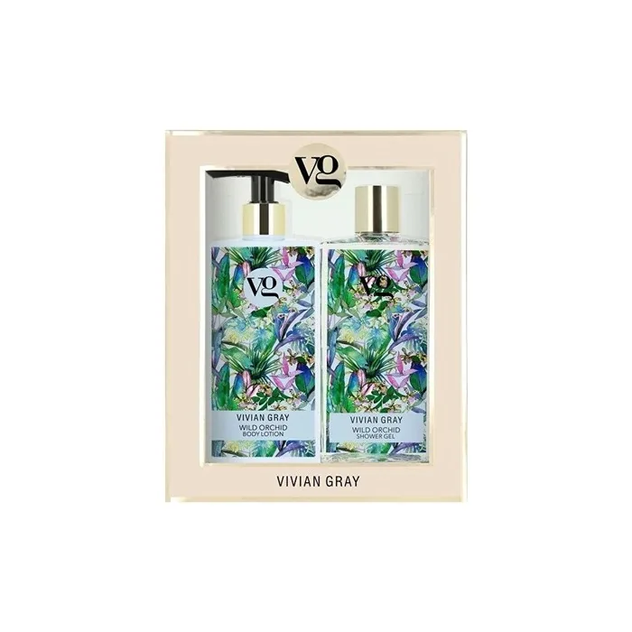 Vivian Gray Wild Orchid Cosmetic Set Shower Gel And Body Lotion