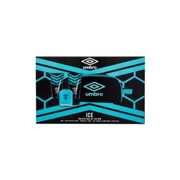 Umbro Ice Gift Set Eau De Toilette 75 Ml Shower Gel 150 Ml 2in1 Shampoo And Conditioner 150 Ml And Cosmetic Bag