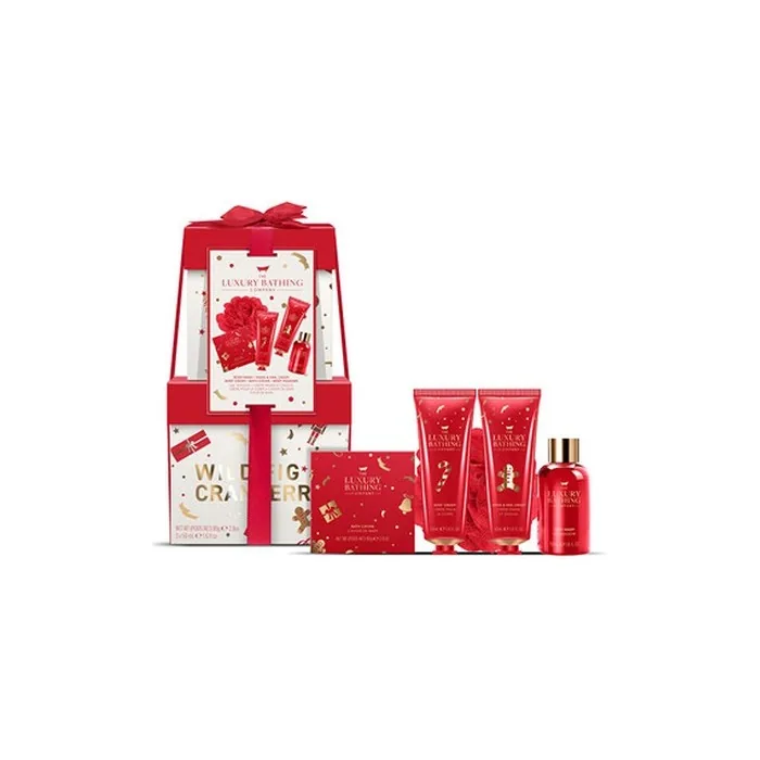 The Luxury Bathing Company Gift Set for Bath Care with Fig & Cranberry