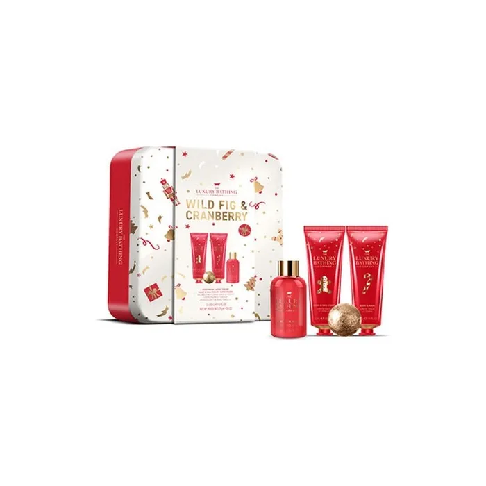 The Luxury Bathing Company Gift Set for Bath Care with Fig & Cranberry