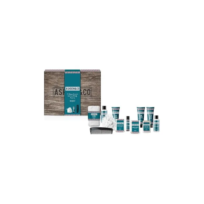 MAD BEAUTY ASHDEN & CO Advent Calendar 12 Days of Men's Bath and Body Goodies - Hydrating Rejuvenating Relaxing