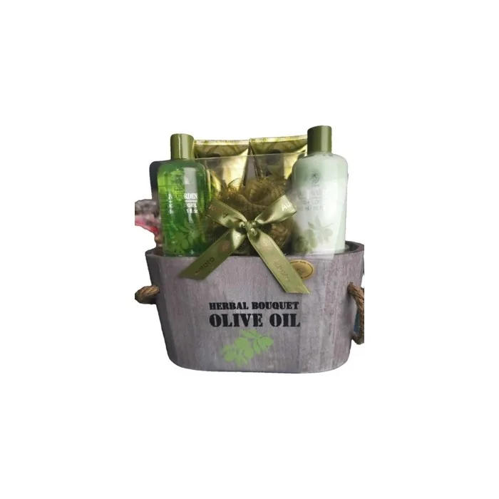 Aurora Bath Gift Set 5 Pieces Herbal Bouquet with Olive Oil